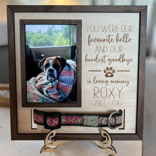 KCRasan Dog Memorial Picture Frame - Pet Memorial Picture Frame